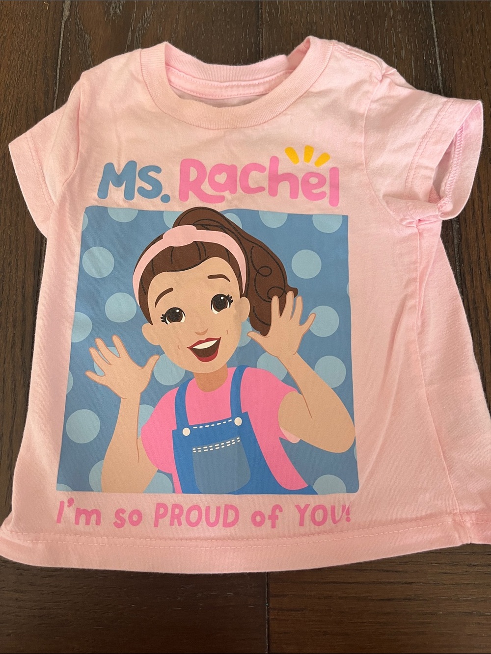 Pink Kids Short Sleeve Tee - Rachel Graphic